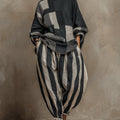 Set color-block manica lunga