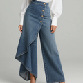 Bianca | Pantaloni in denim con nodo