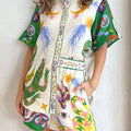 Set Blusa Lino Pantaloni Corti