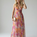 Isel | Abito Maxi Soft Wrap