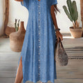 Giorgia | Abito in denim retrò