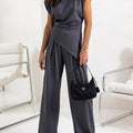 Set Casual Due Pezzi Senza Maniche Irregolare