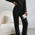 Completo Top e Pantaloni a Costine con Scollatura a V