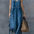 Ludovica | Tuta in denim con vita elastica