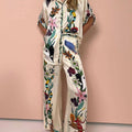 Set Camicia Pantaloni Satin Stampa