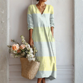 Silvia™ - Abito in Lino Croccante