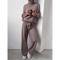 Maglione a Collo Alto Monocromatico Set