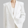 Sofia | Blazer Bianco Oversize Doppiopetto